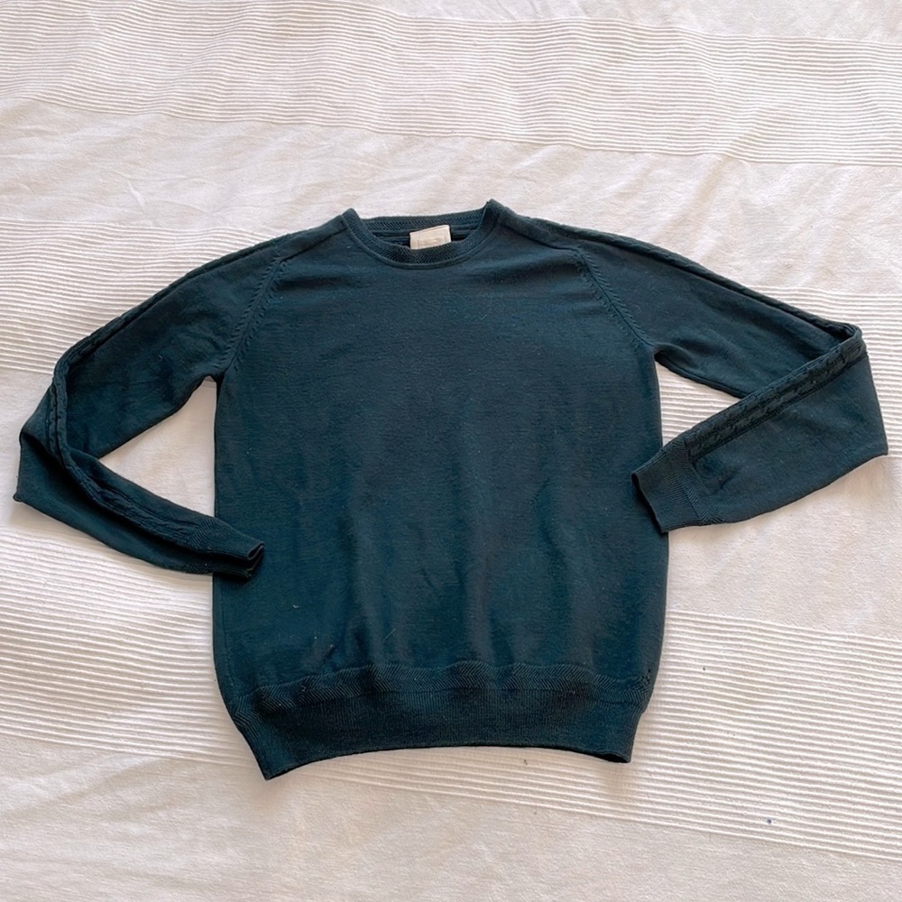WOOYOUNGMI Deep Teal Wool Sweater SIze Small